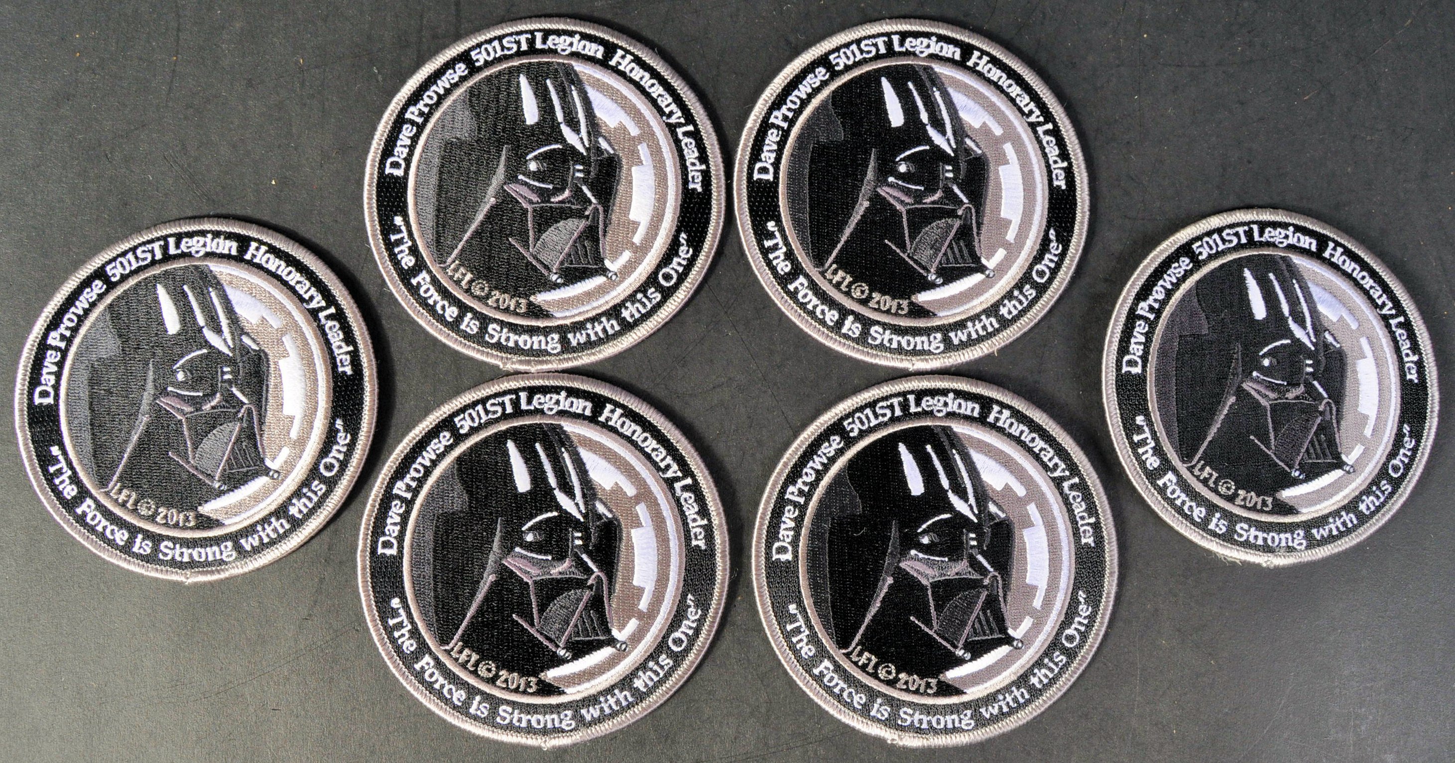 ESTATE OF DAVE PROWSE - STAR WARS - 501ST LEGION LEADER PATCHES