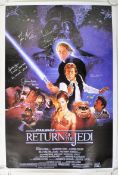 ESTATE OF DAVE PROWSE - STAR WARS - ROTJ MULTI-SIGNED POSTER