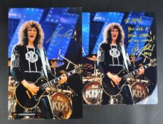 ESTATE OF DAVE PROWSE - BRUCE KULICK - KISS - SIGNED PHOTOGRAPHS