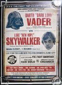 ESTATE OF DAVE PROWSE - OLD RED JALOPY - STAR WARS BOXING POSTER