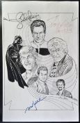 ESTATE OF DAVE PROWSE - STAR CON 1993 - EXCLUSIVE SIGNED EVENT ARTWORK PRINT