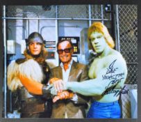 ESTATE OF DAVE PROWSE - LOU FERRIGNO - INCREDIBLE HULK SIGNED PHOTO