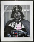 ESTATE OF DAVE PROWSE - STAR WARS - FAN ART PRINT OF DARTH VADER WITH ICECREAM