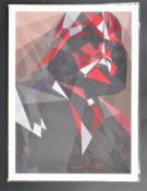 ESTATE OF DAVE PROWSE - FAN ARTWORK - CUBIST DARTH VADER ART