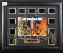 ESTATE OF DAVE PROWSE - AUTOGRAPHED FILM CEL DISPLAY