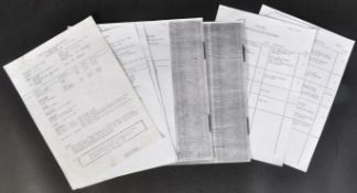 ESTATE OF DAVE PROWSE - STAR WARS - PRODUCTION CALL SHEETS
