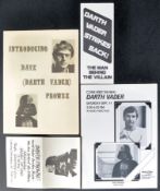 ESTATE OF DAVE PROWSE - VINTAGE 1980S PROMOTIONAL MATERIAL