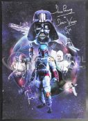 ESTATE OF DAVE PROWSE - STAR WARS - ESB AUTOGRAPHED LARGE PRINT