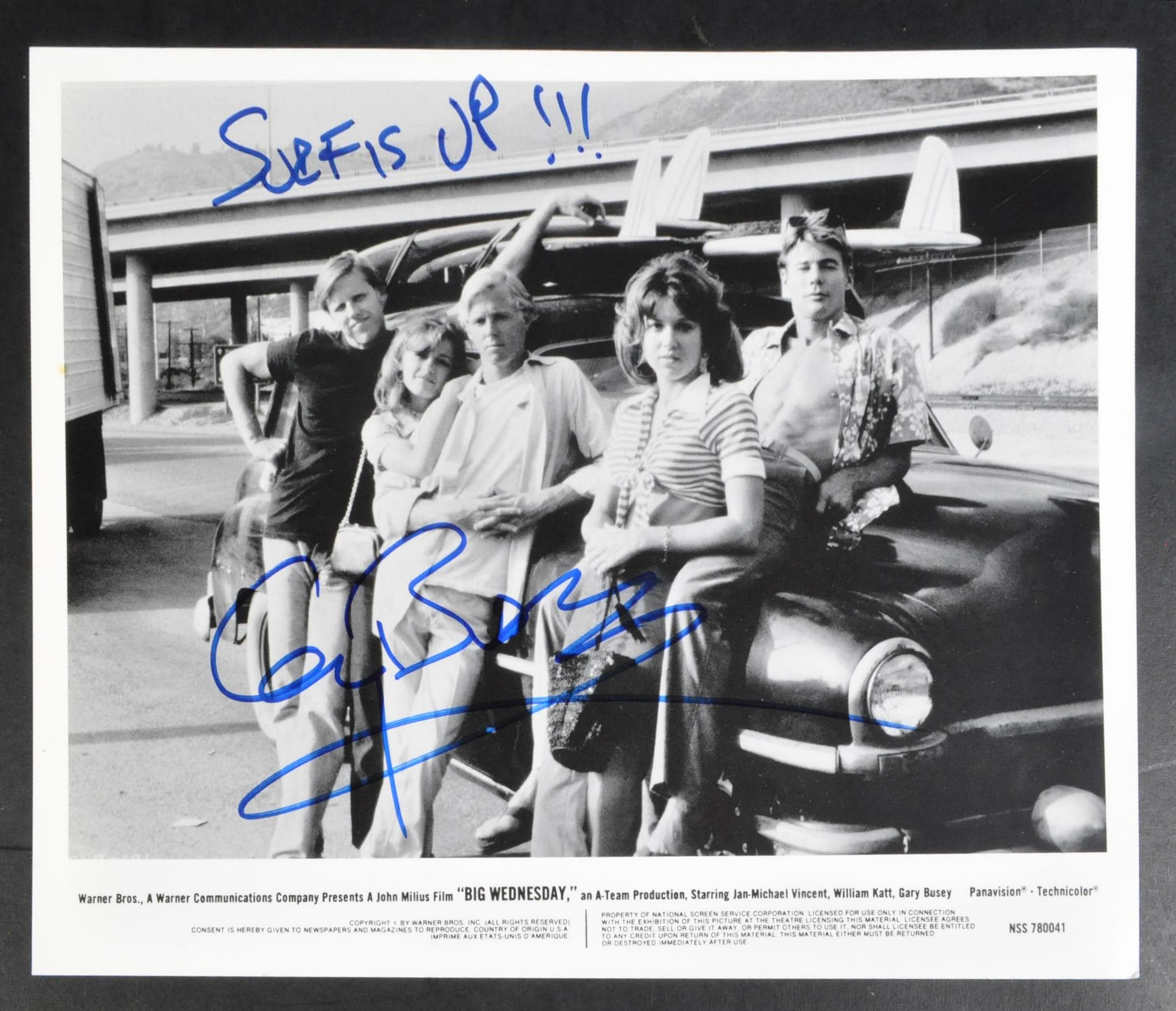 ESTATE OF DAVE PROWSE - GARY BUSEY - SIGNED 8X10" PHOTOGRAPH