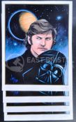 ESTATE OF DAVE PROWSE - FAN ART - SET OF FOUR DAVE PROWSE ART PRINTS