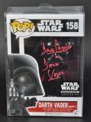 ESTATE OF DAVE PROWSE - FUNKO POP STAR WARS DARTH VADER SIGNED FIGURE