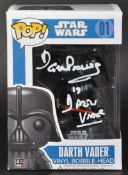 ESTATE OF DAVE PROWSE - FUNKO POP STAR WARS DARTH VADER SIGNED FIGURE