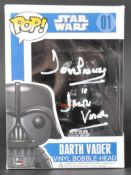 ESTATE OF DAVE PROWSE - FUNKO POP STAR WARS DARTH VADER SIGNED FIGURE