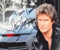 ESTATE OF DAVE PROWSE - DAVID HASSELHOFF (KNIGHT RIDER) SIGNED PHOTO