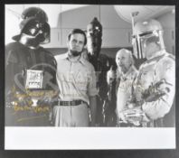 ESTATE OF DAVE PROWSE - STAR WARS - TRIPLE SIGNED 8X10" PHOTOGRAPH