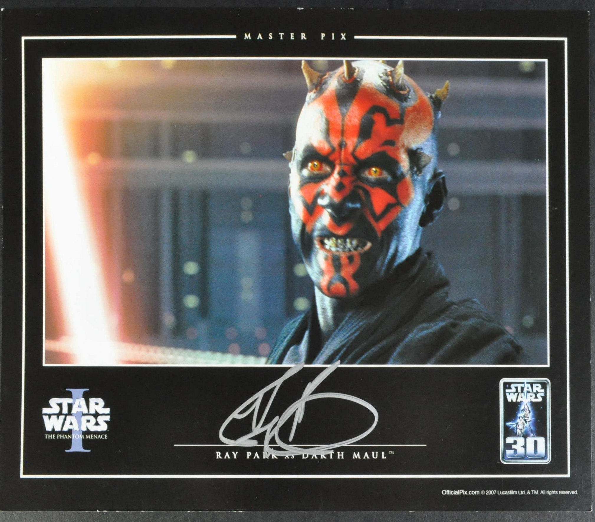 ESTATE OF DAVE PROWSE - STAR WARS - RAY PARK SIGNED OFFICIAL PIX PHOTO