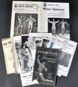 ESTATE OF DAVE PROWSE - 1950S / 60S MISTER UNIVERSE PROGRAMMES