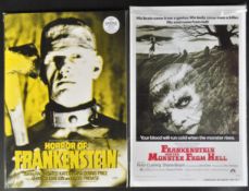 ESTATE OF DAVE PROWSE - HAMMER HORROR - FRANKENSTEIN POSTERS