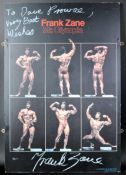 ESTATE OF DAVE PROWSE - FRANK ZANE - MR OLYMPIA - SIGNED BOARD