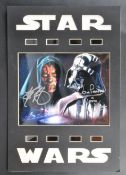 ESTATE OF DAVE PROWSE - VADER & MAUL DUAL SIGNED PRESENTATION