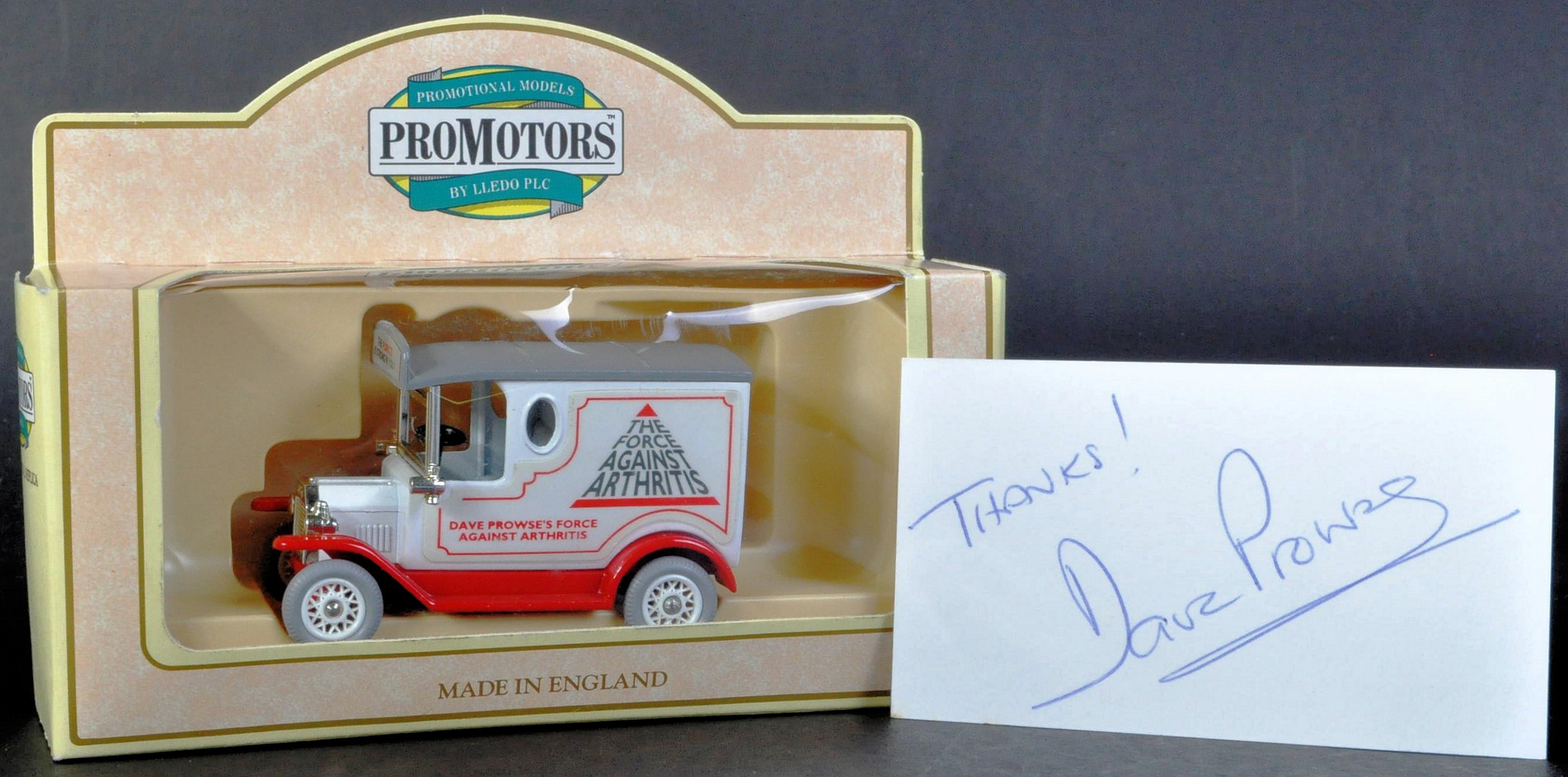 ESTATE OF DAVE PROWSE - PROWES'S OWN LLEDO DIECAST MODEL