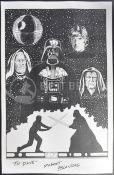 ESTATE OF DAVE PROWSE - STAR WARS - FAN ART - PRINT