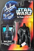 ESTATE OF DAVE PROWSE - 1995 KENNER POWER OF THE FORCE SIGNED FIGURE