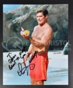 ESTATE OF DAVE PROWSE - DAVID HASSELHOFF - BAYWATCH - SIGNED PHOTO