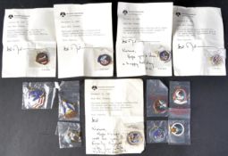ESTATE OF DAVE PROWSE - SPACE TRAVEL - COLLECTION OF ENAMEL CHARMS