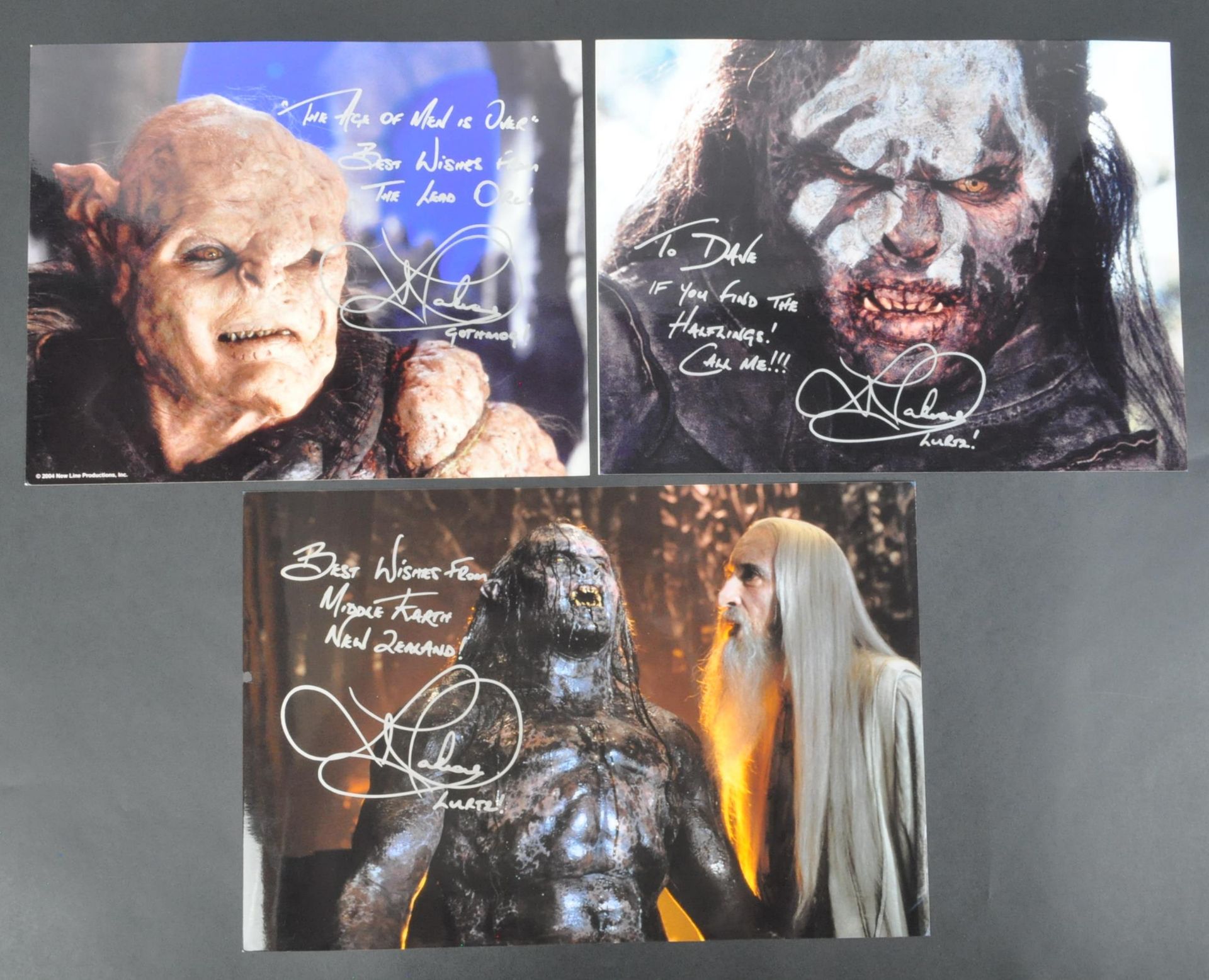 ESTATE OF DAVE PROWSE - LORD OF THE RINGS - LAWRENCE MAKOARE AUTOGRAPHS