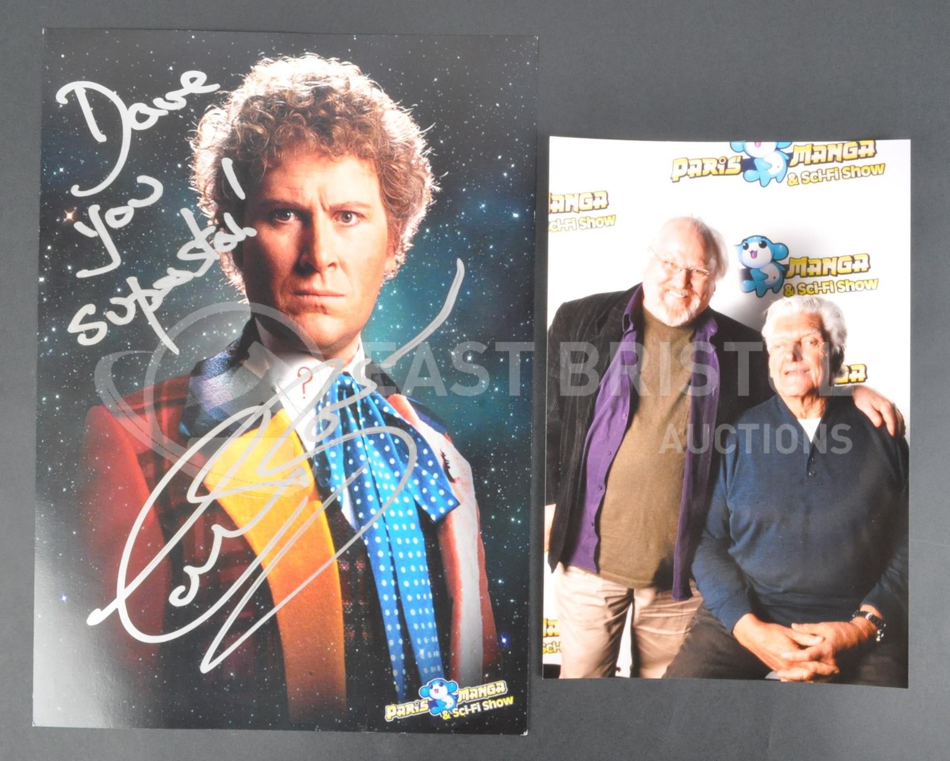 ESTATE OF DAVE PROWSE - DOCTOR WHO - COLIN BAKER PHOTOGRAPH & AUTOGRAPH