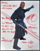 ESTATE OF DAVE PROWSE - RAY PARK (DARTH MAUL) SIGNED PHOTOGRAPH