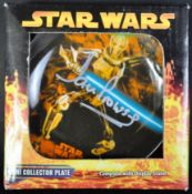 ESTATE OF DAVE PROWSE - STAR WARS - SIGNED COLLECTOR'S PLATE