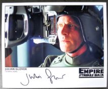 ESTATE OF DAVE PROWSE - STAR WARS - JULIAN GLOVER SIGNED 8X10" PHOTO