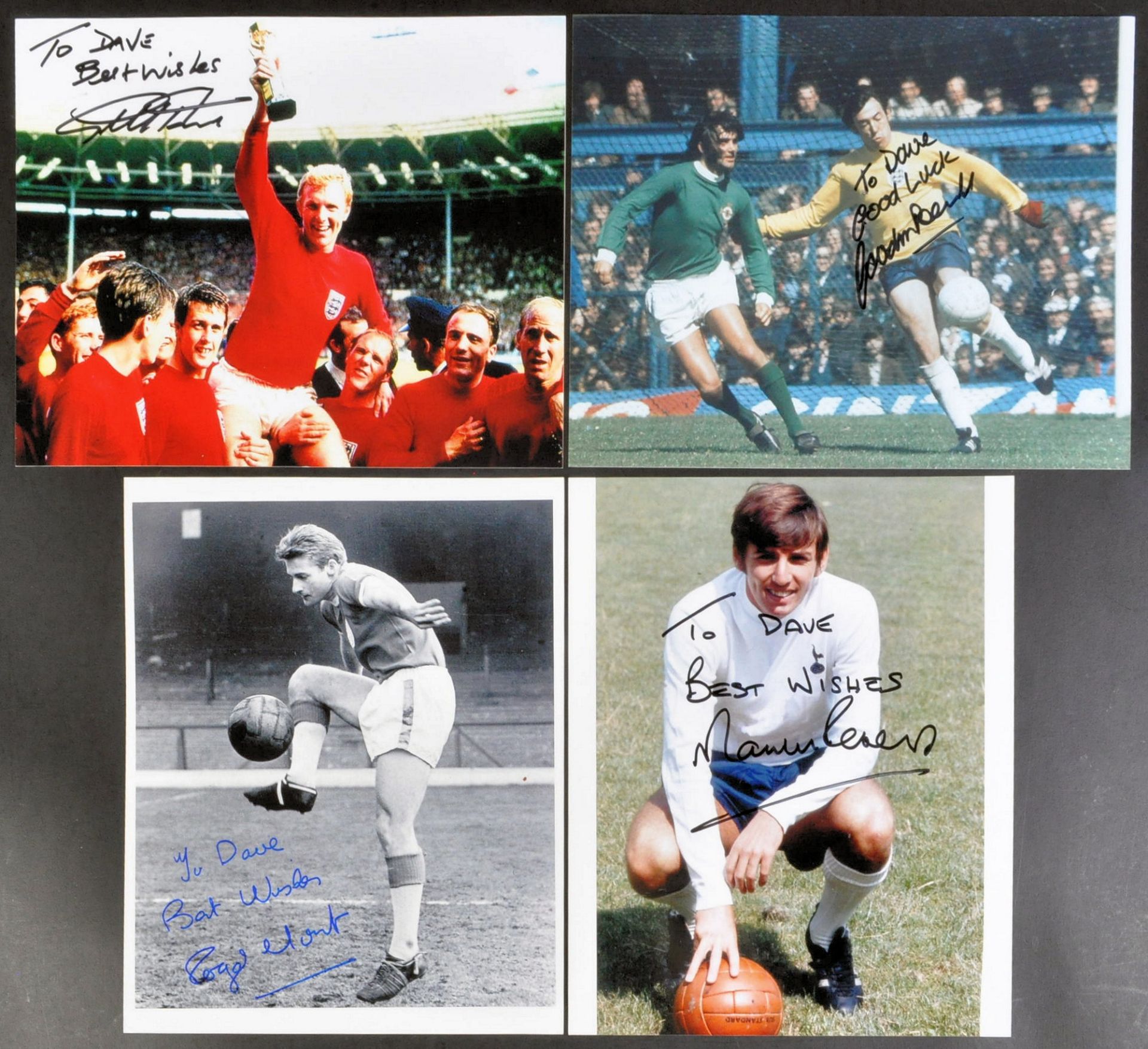 ESTATE OF DAVE PROWSE - FOOTBALL - COLLECTION OF AUTOGRAPHS