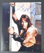 ESTATE OF DAVE PROWSE - HERCULES - KEVIN SORBO SIGNED PHOTO