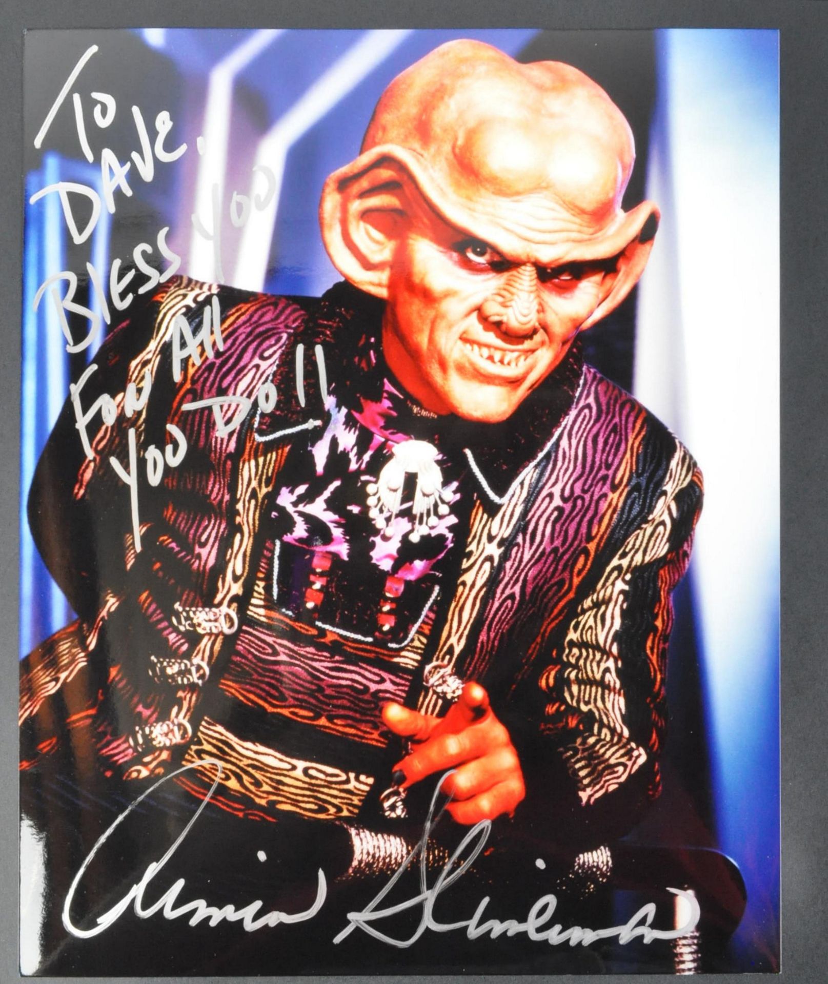 ESTATE OF DAVE PROWSE - STAR TREK - ARMIN SHIMERMAN AUTOGRAPH