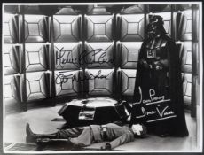 ESTATE OF DAVE PROWSE - STAR WARS - EMPIRE STRIKES BACK DUAL SIGNED 16X12" PHOTO