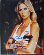 ESTATE OF DAVE PROWSE - JAMES BOND - BRITT EKLAND - SIGNED 8X10"