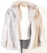 VINTAGE 20TH CENTURY SILVER FOX FUR COAT