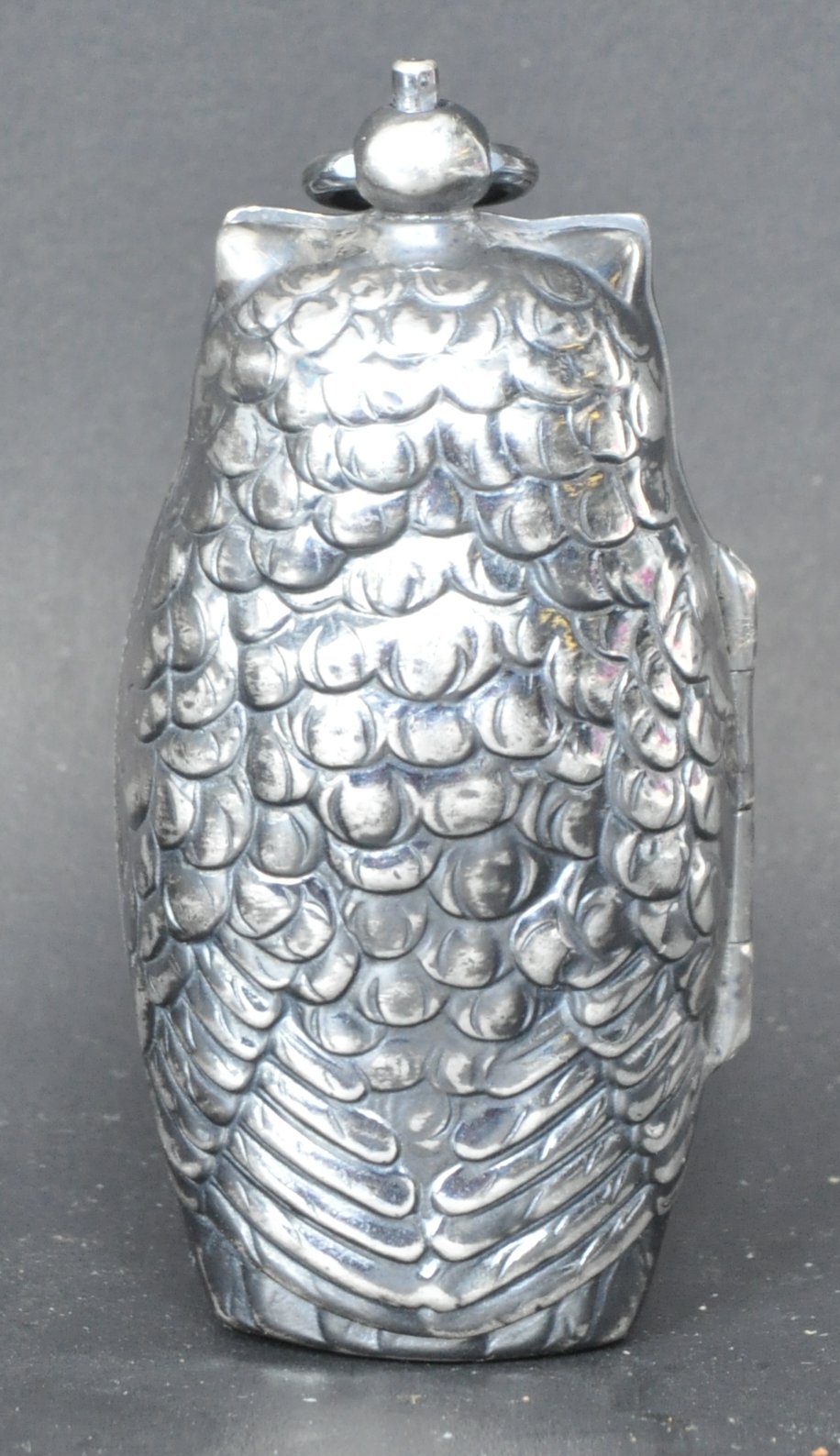 SILVER PLATED SOVEREIGN CASE IN FORM OF AN OWL - Image 3 of 5