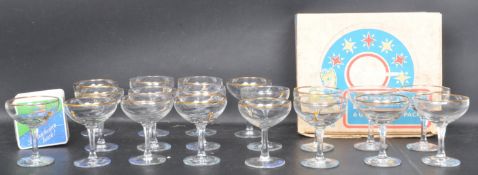COLLECTION OF VINTAGE 20TH CENTURY BABYCHAM GLASSES