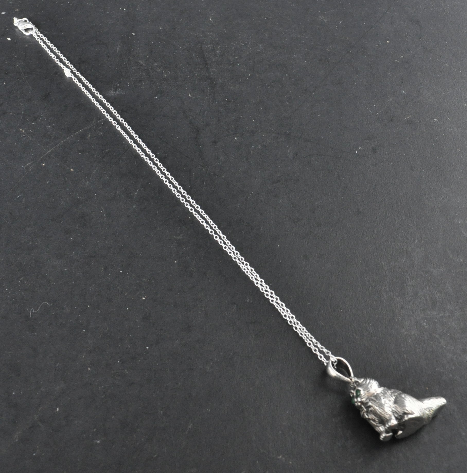 SILVER WHISTLE PENDANT IN THE FORM OF A CAT - Image 3 of 5
