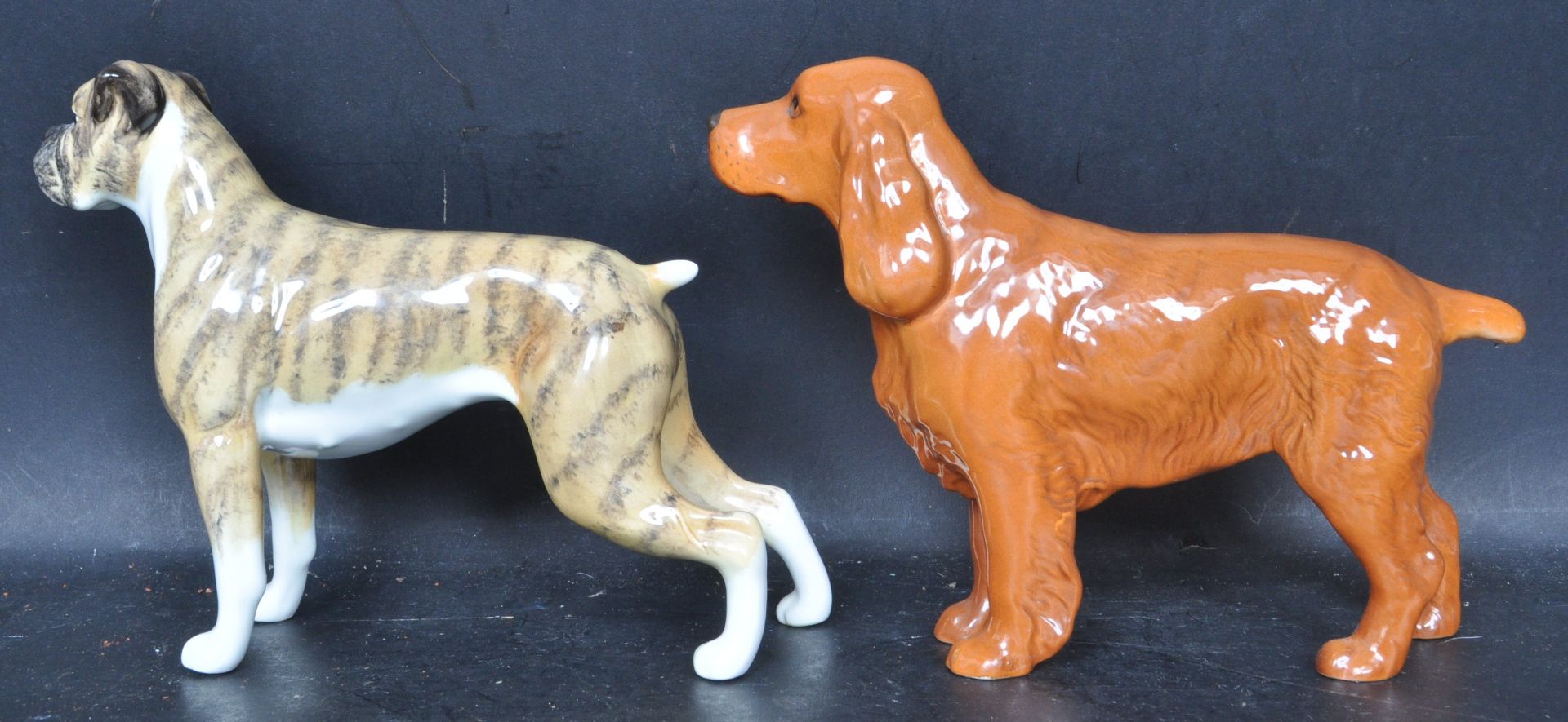 GROUP OF TWO CERAMIC PORCELAIN DOG FIGURINES BY BESWICK - Image 3 of 8