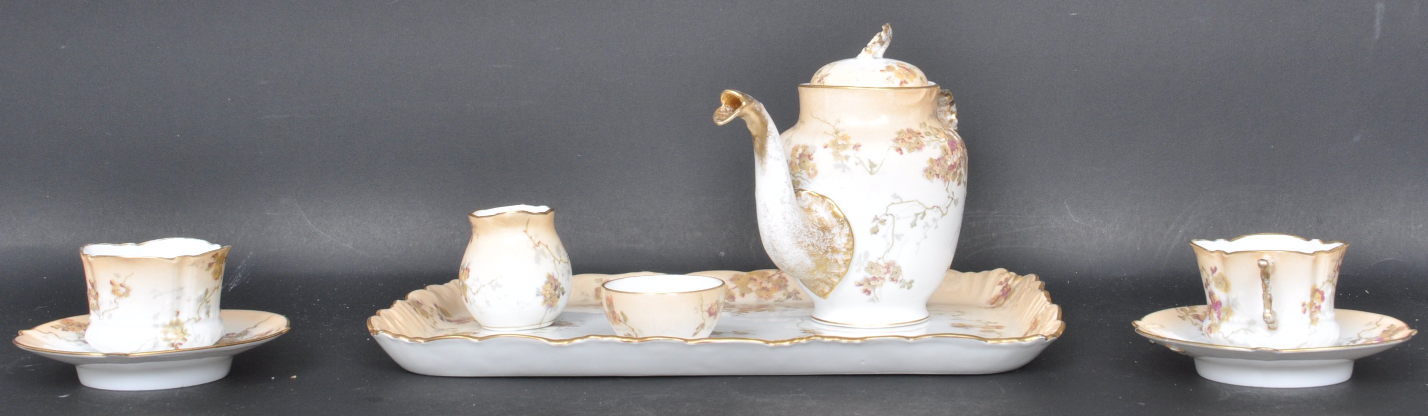 CIRCA 1900 LIMOGES 'TEA FOR TWO' CHINA SERVICE - Image 4 of 6