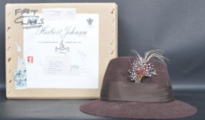 VINTAGE HERBERT JOHNSON FELT HAT / TRILBY