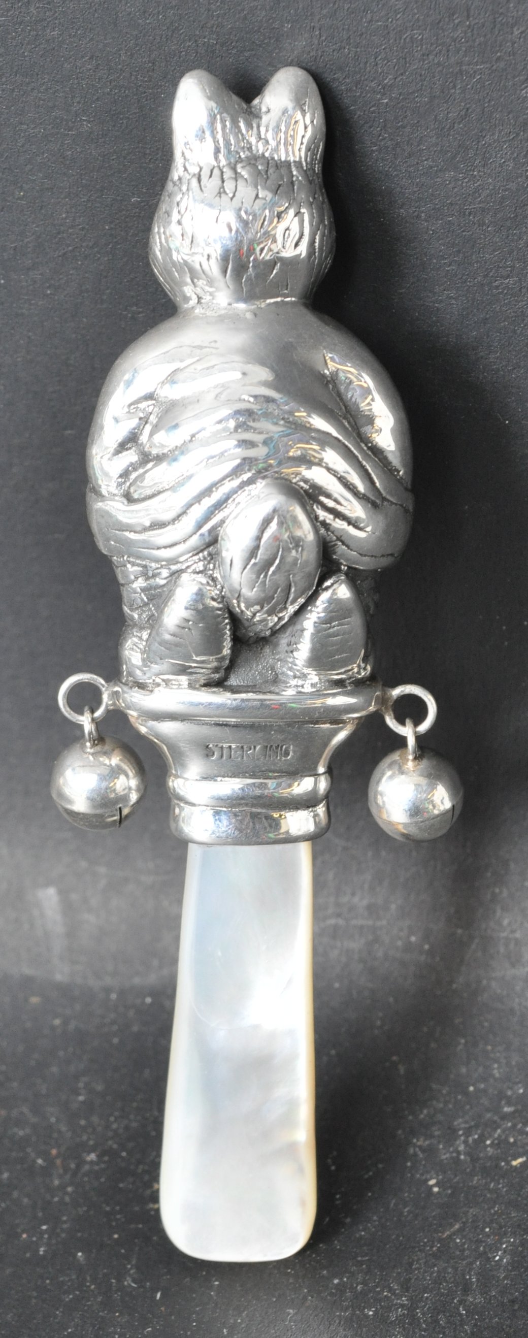 SILVER CHILDS PETER RABBIT RATTLE - Image 2 of 4