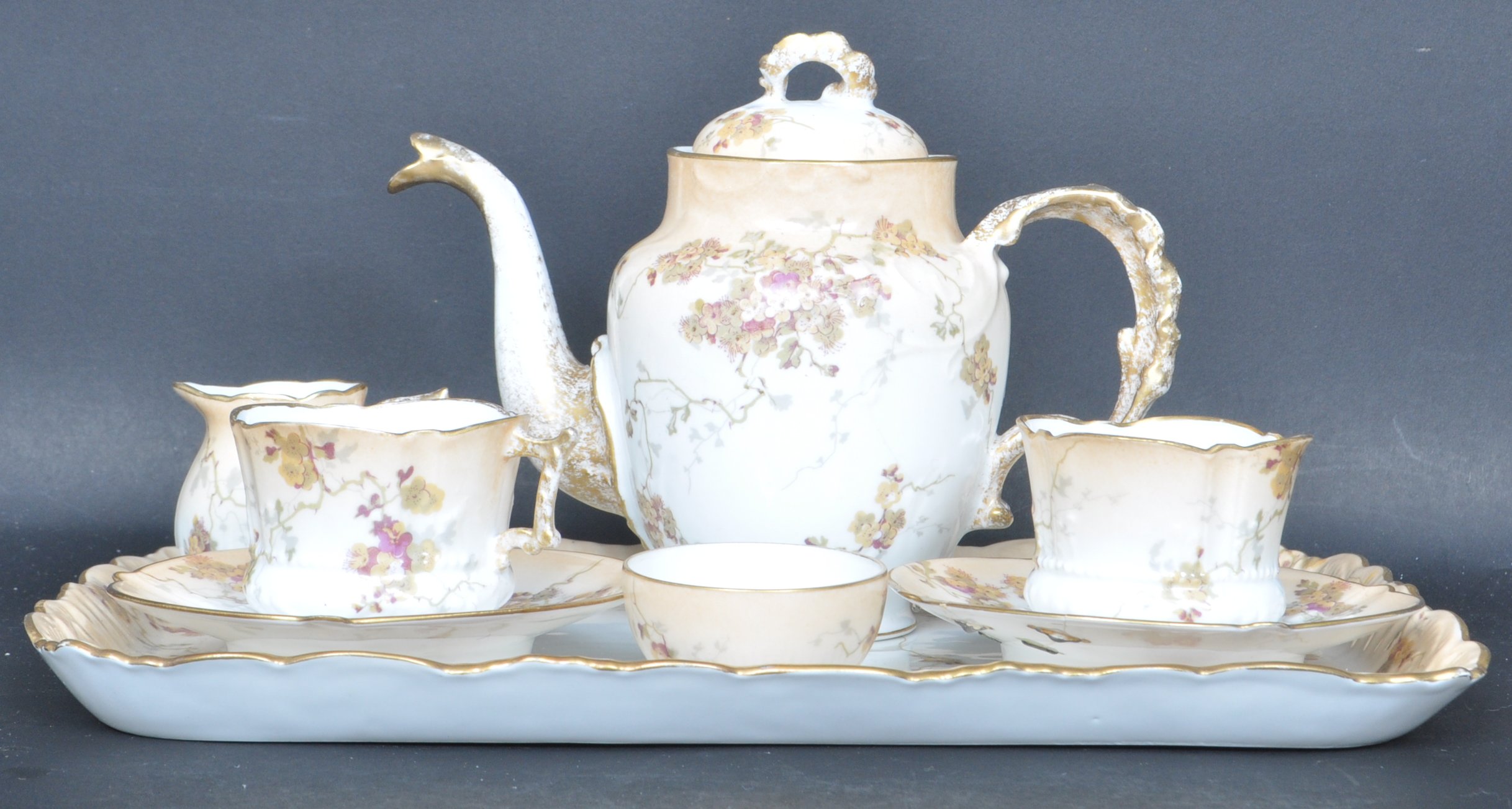 CIRCA 1900 LIMOGES 'TEA FOR TWO' CHINA SERVICE