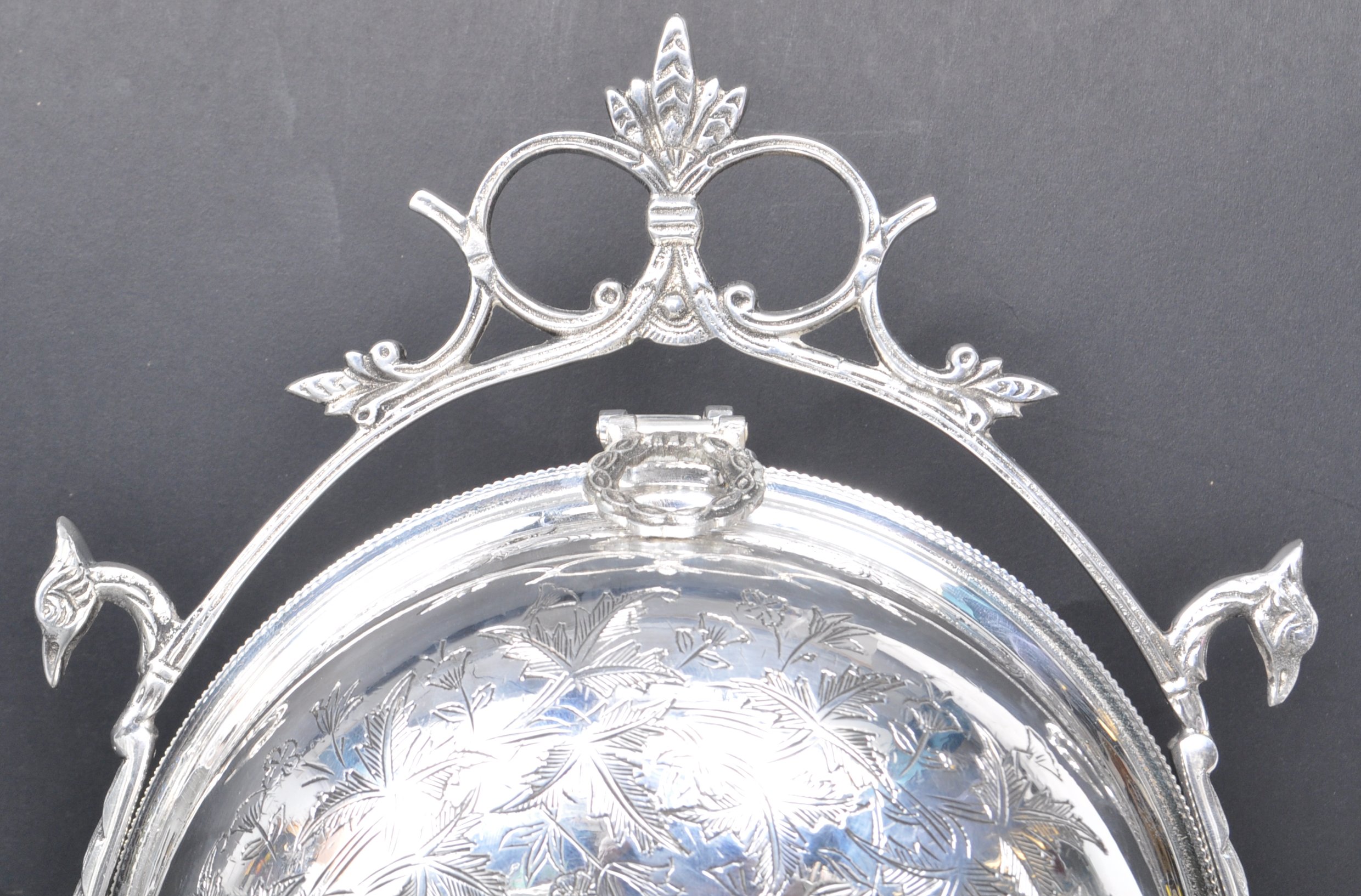 LARGE SILVER PLATED MUFFIN DISH - Image 5 of 8