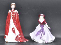 TWO ROYAL WORCESTER CERAMIC PORCELAIN FIGURINES